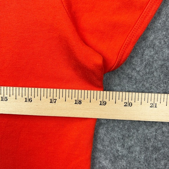 Harley Davidson Shirt Women Medium Orange Short Sleeve Motorcycle Museum Tee Y2K - Picture 9 of 12